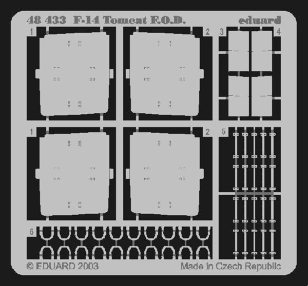 1/48 F-14 F.O.D. For Hasegawa, Eduard 48433