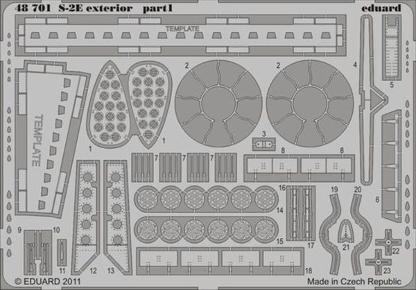 1/48 S-2E Exterior For Kınetıc Maket, Eduard 48701