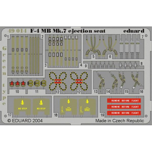 1/48 F-4 Ejection Seat Green For Hase, Eduard 49014