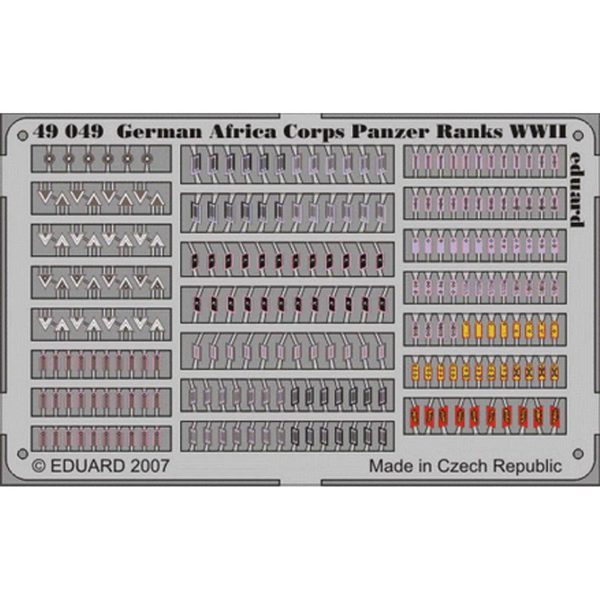 1/48 German Africa Corps Panzer Ranks, Eduard 49049