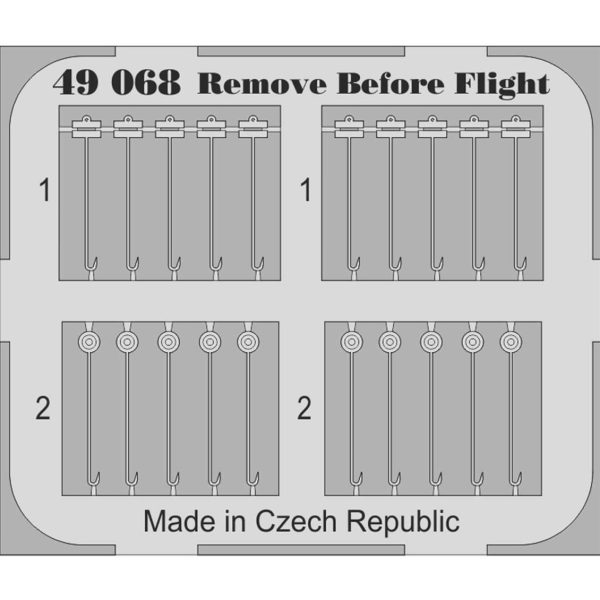 1/48 Remove Before Flight Fabrıc For, Eduard 49068 - Görsel 2