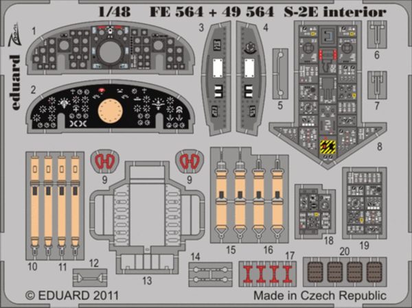 1/48 S-2E İnterior S.A For Kınetıc Ma, Eduard 49564