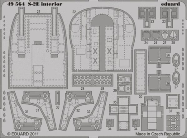 1/48 S-2E İnterior S.A For Kınetıc Ma, Eduard 49564 - Görsel 2