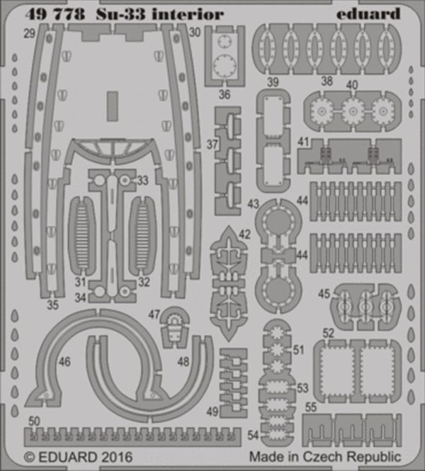 1/48 Su-33 İnterior For Kınetıc Maket, Eduard 49778 - Görsel 2