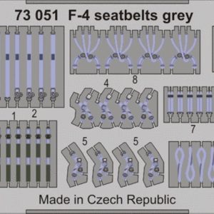 1/72 F-4 Seatbelts Grey Steel Maket D, Eduard 73051