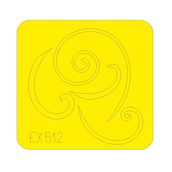 1/48 Bf 109G Spinner Spirals For Edua, Eduard Ex512