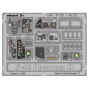 1/48 F-4E For Hasegawa Maket Detay Se, Eduard Fe231