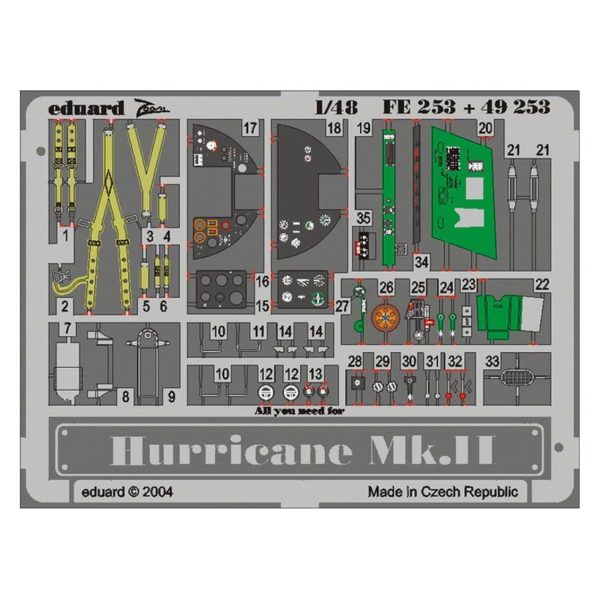 1/48 Hurricane Mk.II For Hasegawa Mak, Eduard Fe253