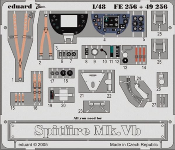 1/48 Spitfire Mk.Vb For Tamıya, Eduard Fe256