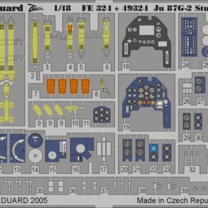 1/48 Ju 87G-2 Stuka For Hasegawa Make, Eduard Fe324