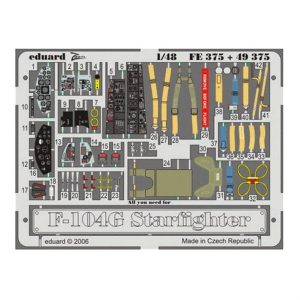 1/48 F-104G S.A. For Hasegawa Maket D, Eduard Fe375