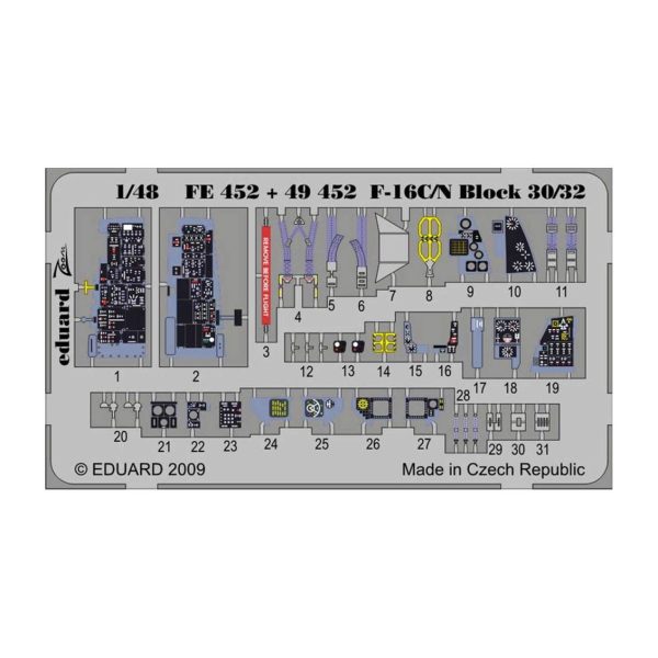 1/48 F-16C/N Block 30/32 S.A. For Tam, Eduard Fe452