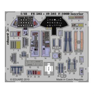 1/48 F-100D İnterior S.A. For Trumpet, Eduard Fe503
