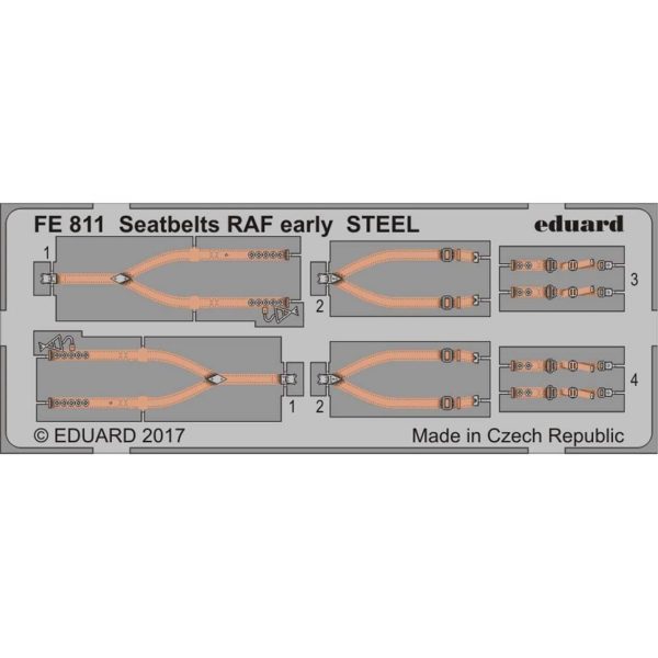 1/48 Seatbelts Raf Early Steel Maket, Eduard Fe811