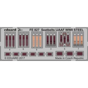 1/48 Seatbelts Ijaaf WWII Steel Maket, Eduard Fe827