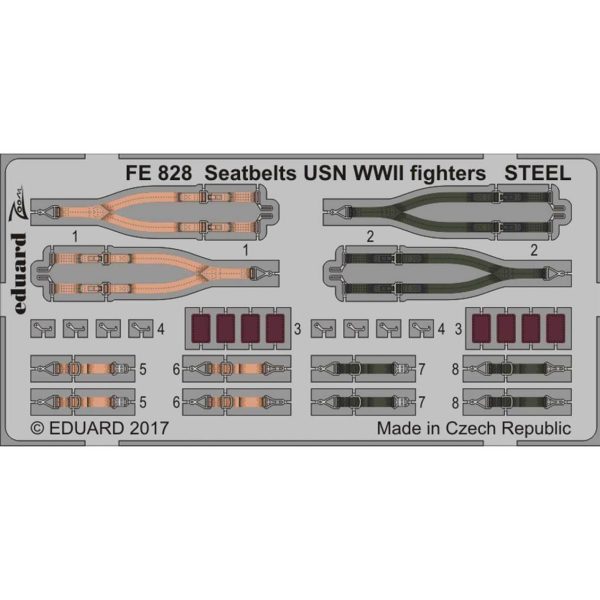 1/48 Seatbelts Usn WWII Fighters Stee, Eduard Fe828