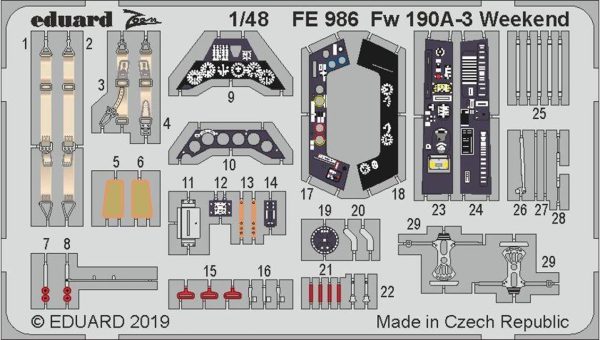 1/48 Fw 190A-3 Weekend 1/48 For Eduar, Eduard Fe986
