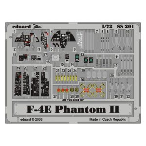 1/72 F-4E For Hasegawa Maket Detay Se, Eduard Ss201