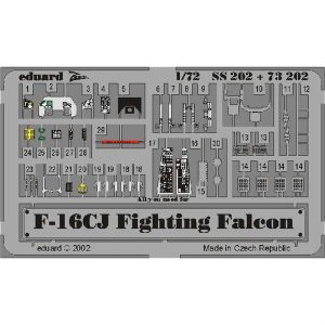 1/72 F-16C For Hasegawa Maket Detay S, Eduard Ss202
