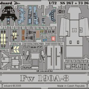 1/72 Fw 190A-8 For Academy Maket Deta, Eduard Ss267