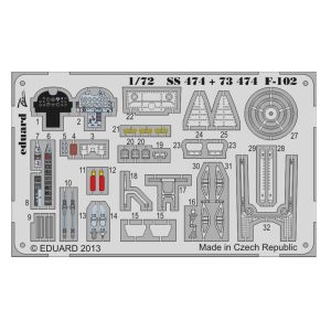 1/72 F-102 S.A. For Meng Maket Detay, Eduard Ss474