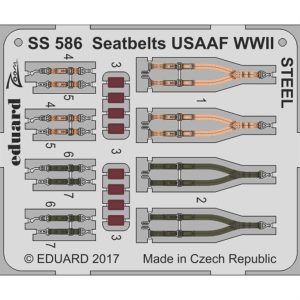 1/72 Seatbelts Usaaf WWII Steel Maket, Eduard Ss586