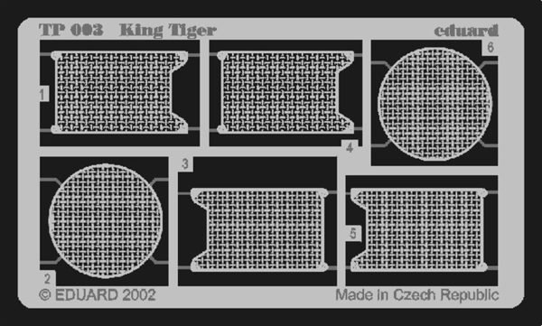 1/35 King Tiger For Tamıya Maket Deta, Eduard Tp003