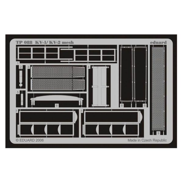 1/35 Kv-1/Kv-2 Mesh Early For Trumpet, Eduard Tp088