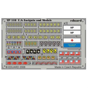 1/35 Us Insignia And Medals WWII Make, Eduard Tp518