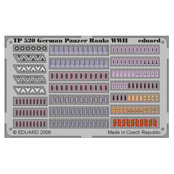1/35 German Panzer Ranks WWII Maket D, Eduard Tp520
