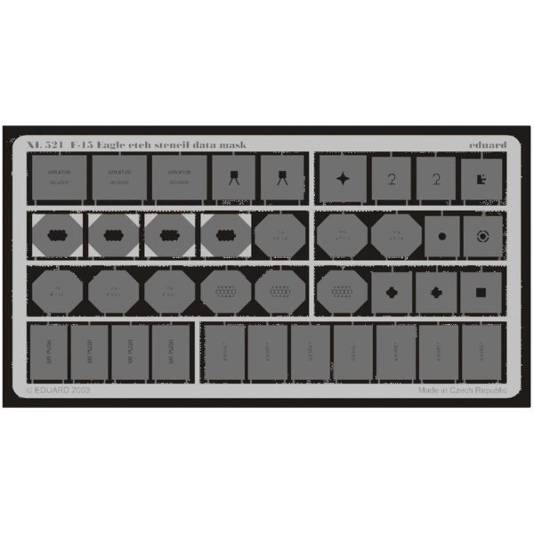 1/32 F-15 Etch Stencil Data Mask -Etc, Eduard Xl521
