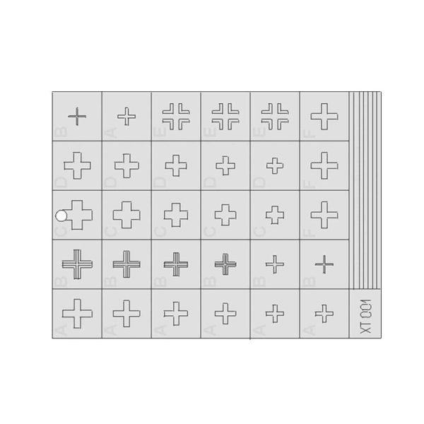 1/35 German Crosses 1 Early Maket Det, Eduard Xt001