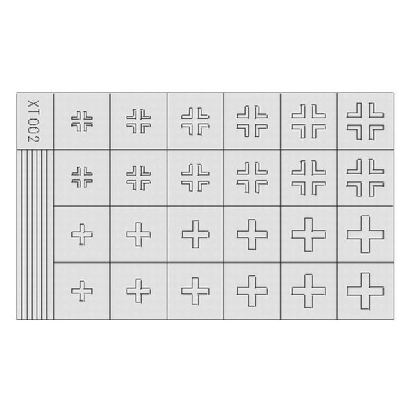 1/35 German Crosses 2 Late Maket Deta, Eduard Xt002
