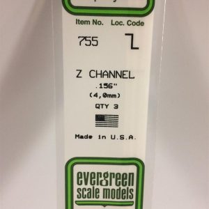 4.0X355 Mm. Z Profil Polistren Çubuk-3 Adet- Beyaz, Evergreen 755
