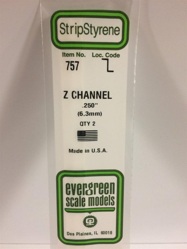 6.3X355 Mm. Z Profil Polistren Çubuk-2 Adet- Beyaz, Evergreen 757