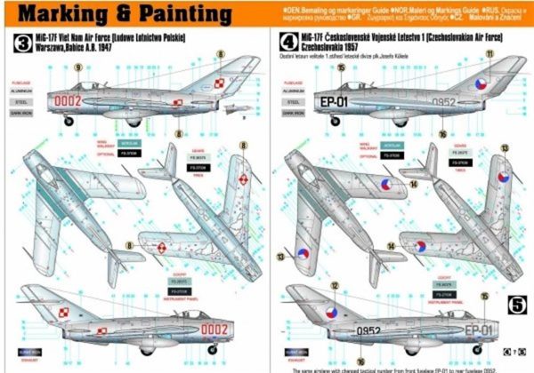 1/48 Mig-17F Fresco Savaş Uçağı Maketi, Mister Craft F002 - Görsel 3