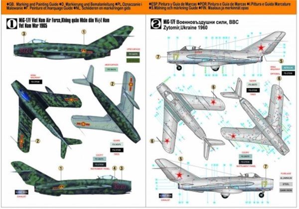 1/48 Mig-17F Fresco Savaş Uçağı Maketi, Mister Craft F002 - Görsel 2