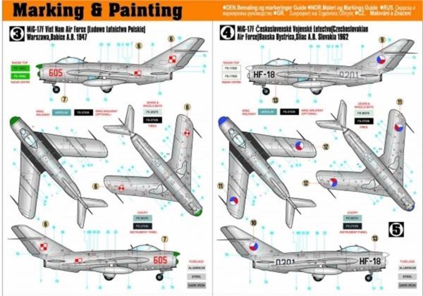 1/48 Mig-17PF Radar Fresco Savaş Uçağı Maketi, Mister Craft F003 - Görsel 3