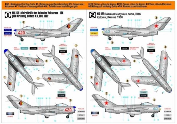 1/48 Mig-17PF Radar Fresco Savaş Uçağı Maketi, Mister Craft F003 - Görsel 2
