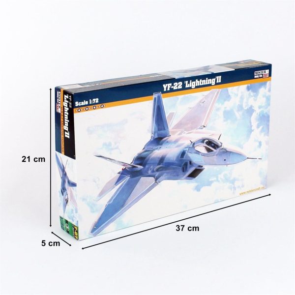 1/72 YF-22 Lightning II Savaş Uçağı Maketi, Mister Craft F007 - Görsel 5