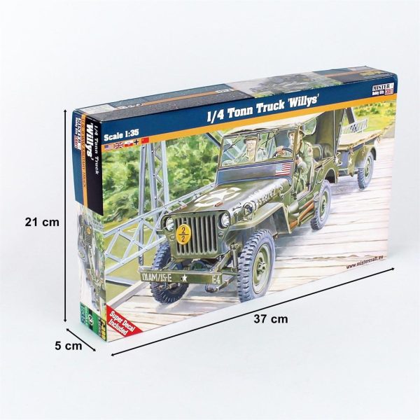 1/35 (1/4 Ton Sınıfı) Willys Jeep Maketi, Mister Craft F299 - Görsel 5