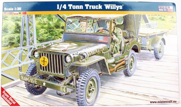 1/35 (1/4 Ton Sınıfı) Willys Jeep Maketi, Mister Craft F299