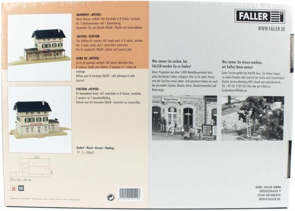 1/87 Bever İstasyonu Maketi, Faller 110142 - Görsel 4