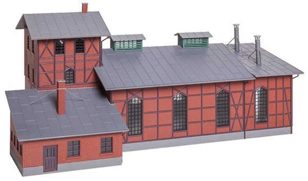 1/87 Çift Hatlı Lokomotif Evi Maketi, Faller 120161 - Görsel 3