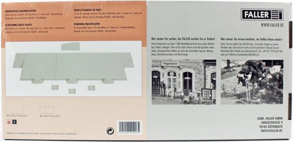 1/87 İstasyon Platformları Maketi, Faller 120206 - Görsel 3