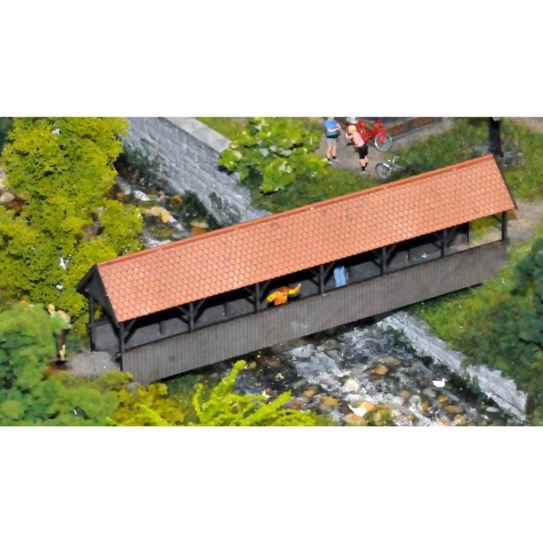 1/87 Çatılı Yaya Köprüsü Maketi, Faller 120209 - Görsel 2