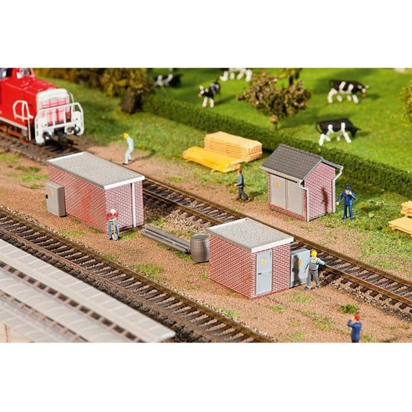 1/87 Tuğla Duvarlı Trafo Kulübesi ( 3 Adet ) Maketi, Faller 120239