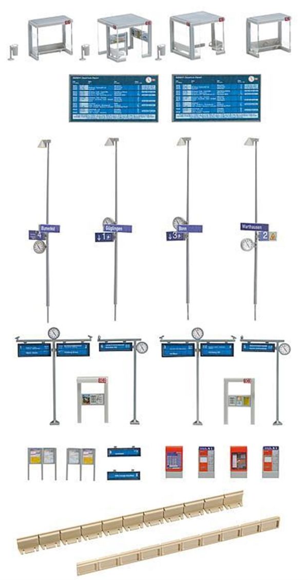 1/87 Platformlu Modern Otobüs Durağı Maketi, Faller 120240 - Görsel 2