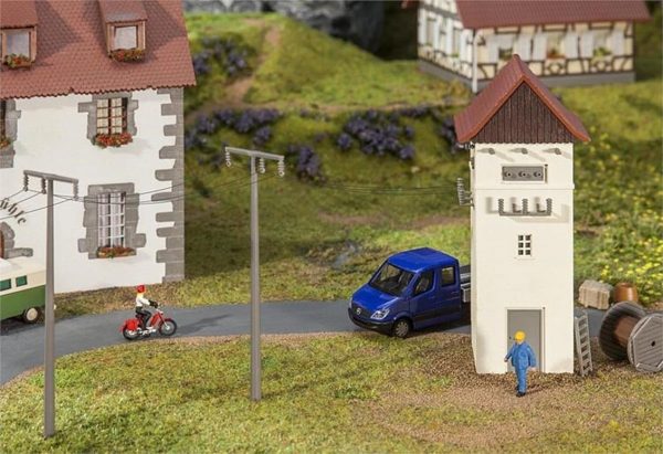 1/87 Trafo Binası ve Direkleri Maketi, Faller 120241