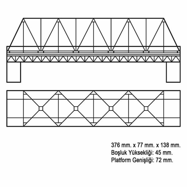 1/87 Kirişli Köprü Maketi, Faller 120560 - Görsel 3